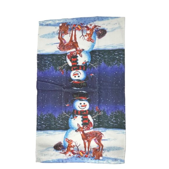 Christmas Kitchen Towels -‎ Snowman Designs - 3 Towels - Picture 2 of 4
